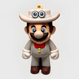 Super Mario Groom Mario Action Figure Doll Toy 5" Keychain